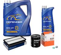 MAHLE Controllo Set 6 L MANNOL Defender 10W-40 Per Toyota MR 2 II 2.0 16V