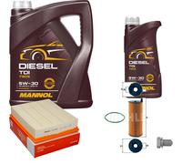 MAHLE Controllo Set 6 L MANNOL Diesel TDI 5W-30 Per Audi A6 Avant 2.7 T