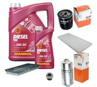 MAHLE Controllo Set 6 L MANNOL Diesel TDI 5W-30 Per Fiat Punto 1.4 GT Turbo