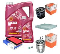 MAHLE Controllo Set 6 L MANNOL Diesel TDI 5W-30 Per Nissan X-Trail 2.2 dCi