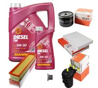 MAHLE Controllo Set 6 L MANNOL DIESEL TDI 5W-30 Per Renault Kangoo 1.5 dCi