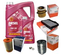 MAHLE Controllo Set 6 L MANNOL Diesel TDI 5W-30 Per Saab 9-5 Kombi 1.9 TiD