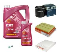 MAHLE Controllo Set 6 L MANNOL Elite 5W-40 Per Nissan Micra IV 1.2 Note