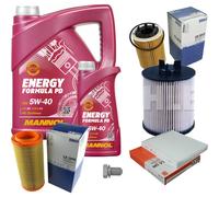 MAHLE Controllo Set 6 L MANNOL Energy Formula PD 5W-40 Per Audi A2 1.4 TDI