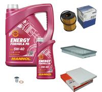 MAHLE Controllo Set 6 L MANNOL Energy Formula PD 5W-40 Per Fiat Punto 1.4