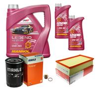 MAHLE Controllo Set 6 L MANNOL LEGEND+ESTER 0W-40 Per Audi 100 S4 Turbo