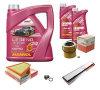 Mahle Controllo Set 6 L mannol Legend + Ester 0W-40 per BMW X1 sDrive20i