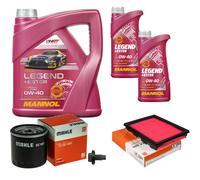 Mahle Controllo Set 6 L mannol Legend + Ester 0W-40 per Mazda 2 1.4 1.25