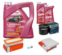 MAHLE Controllo Set 6 L MANNOL Legend+Ester 0W-40 Per Renault Clio IV 1.6 RS