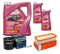 Mahle Controllo Set 6 L mannol Legend + Ester 0W-40 per Renault Clio IV 1.6 Rs