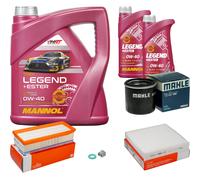 MAHLE Controllo Set 6 L MANNOL Legend+Ester 0W-40 Per Renault Clio IV 1.6 RS
