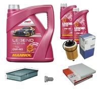 Mahle Controllo Set 6 L mannol Legend + Ester 0W-40 per VW Golf IV 3.2 R32