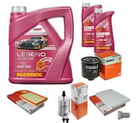 MAHLE Controllo Set 6 L MANNOL LEGEND+ESTER 0W-40 Per VW Polo 1.4 16V 100