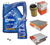 Mahle Controllo Set 6 L mannol Special Plus 10W-30 per Opel Zafira Una 2.0