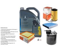 MAHLE Controllo Set 6 L Mercedes Olio 5W-40 229.5 Per B-Klasse GLA-Klasse
