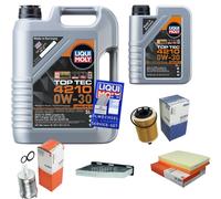 Mahle Controllo Set 6 L Motore Liqui Moly Top Tec 4210 0W-30 per Audi A3