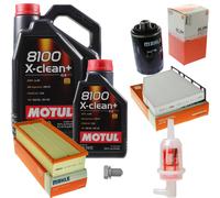 MAHLE Controllo Set 6 L Motul 8100 X-CLEAN+ 5W-30 Per Audi A3 1.8 TFSI