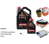 MAHLE Controllo Set 6 L Motul 8100 X-CLEAN+ 5W-30 Per Honda CR-V III