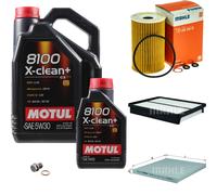 MAHLE Controllo Set 6 L Motul 8100 X-CLEAN+ 5W-30 Per KIA Optima