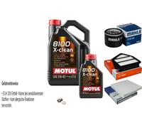 MAHLE Controllo Set 6 L MOTUL 8100 X-CLEAN 5W-40 Per Honda CR-V IV 1.6I-DTEC