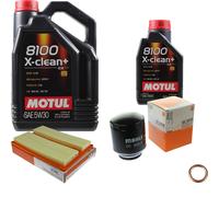 Mahle Controllo Set 6 L Motul 8100 x-Pulire+5W-30 per Audi A3 Limousine