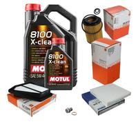 Mahle Controllo Set 6 L Motul 8100 x-Pulire 5W-40 per Honda Cr - V III