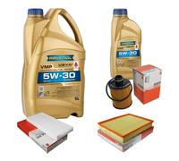 MAHLE Controllo Set 6 L RAVENOL VMP 5W-30 per Fiat Croma 1.9 D Multijet