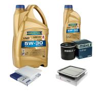 MAHLE Controllo Set 6 L RAVENOL VMP 5W-30 per Subaru Outback 2.5 Bi-Fuel AWD