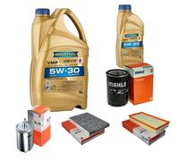 MAHLE Controllo Set 6L 5W-30 per VW Golf IV 1.6 2.0 1.8 T New Beetle Audi A3