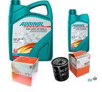 MAHLE Controllo Set 6L ADDINOL GIGA LIGHT MV 5W-30 Per Toyota MR 2 III ZZW3