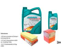 Mahle Controllo Set 6L Addinol Giga Luce Mv 5W-30 per Audi Coupe 89