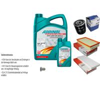 Mahle Controllo Set 6L Addinol Giga Luce Mv 5W-30 per Audi Coupe 89 8B 2.6