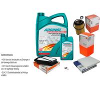 Mahle Controllo Set 6L Addinol Giga Luce Mv 5W-30 per Honda Cr-V III Dx.