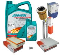 Mahle Controllo Set 6L Addinol Giga Luce Mv 5W-30 per VW Transporter V Autobus