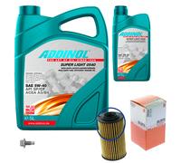 MAHLE Controllo Set 6L ADDINOL SUPER LIGHT 5W-40 Per Alfa Romeo Brera 939