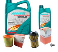 MAHLE Controllo Set 6L ADDINOL SUPER LIGHT 5W-40 Per Alfa Romeo Brera 939