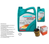 Mahle Controllo Set 6L Addinol Super Light 5W-40 per Honda Cr - V III Re