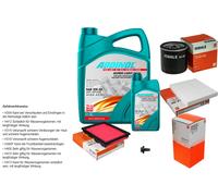 MAHLE Controllo Set 6L ADDINOL SUPER LIGHT 5W-40 Per Mazda 2 DY 1.4 1.25