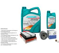 Mahle Controllo Set 6L Addinol Super Light 5W-40 per Mazda 5 CR19 2.0 CD