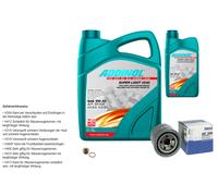 Mahle Controllo Set 6L Addinol Super Light 5W-40 per Mazda 5 CR19 2.0 Per CD
