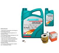 Mahle Controllo Set 6L Addinol Super Light 5W-40 per Mazda 6 Station Vagone