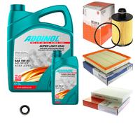 MAHLE Controllo Set 6L ADDINOL SUPER LIGHT 5W-40 Per Opel Insignia A Country