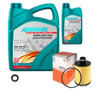 MAHLE Controllo Set 6L ADDINOL SUPER LIGHT 5W-40 Per Opel Insignia A Country