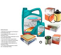 MAHLE Controllo Set 6L ADDINOL SUPER LIGHT 5W-40 Per Opel Insignia A Country