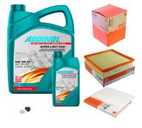 MAHLE Controllo Set 6L ADDINOL SUPER LIGHT 5W-40 Per Opel Omega B V94 2.0