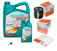 MAHLE Controllo Set 6L ADDINOL SUPER LIGHT 5W-40 Per Opel Omega B V94 2.0