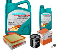 MAHLE Controllo Set 6L ADDINOL SUPER LIGHT 5W-40 Per Opel Omega B V94 2.0