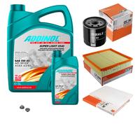 MAHLE Controllo Set 6L ADDINOL SUPER LIGHT 5W-40 Per Opel Omega B V94 2.2