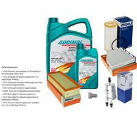 Mahle Controllo Set 6L Addinol Super Light 5W-40 per Volkswagen Beetle Cabriolet