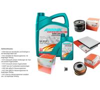 MAHLE Controllo set 6L ADDINOL SUPER LUCE 5W-40 per Renault Megane Io BA0/1_